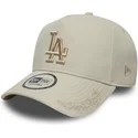 siltovka-zaoblena-bezova-snapback-9forty-e-frame-tonal-icon-los-angeles-dodgers-mlb-new-era