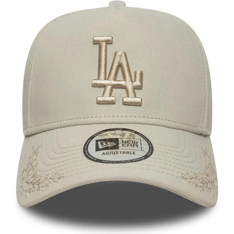 cap-zaoblena-beige-snapback-9forty-e-frame-tonal-icon-los-angeles-dodgers-mlb-new-era