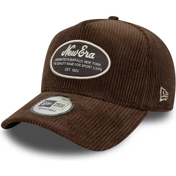 Καφέ καμπυλωτό καπέλο snapback 9FORTY E Frame Patch Cord της New Era