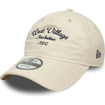 Cap zaoblená beige adjustable strap 9TWENTY New Era