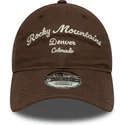 gorra-curva-marron-ajustable-rocky-mountains-9twenty-wordmark-de-new-era