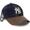 cap-zaoblena-multicolor-adjustable-strap-9twenty-img-loden-leather-new-york-yankees-mlb-new-era