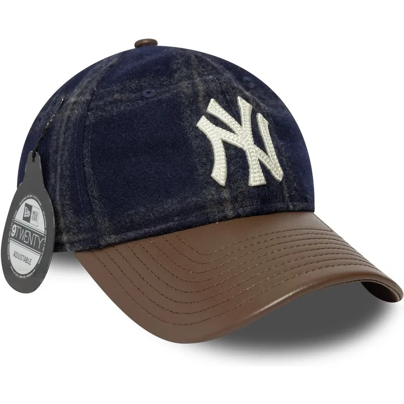cap-zaoblena-multicolor-adjustable-strap-9twenty-img-loden-leather-new-york-yankees-mlb-new-era