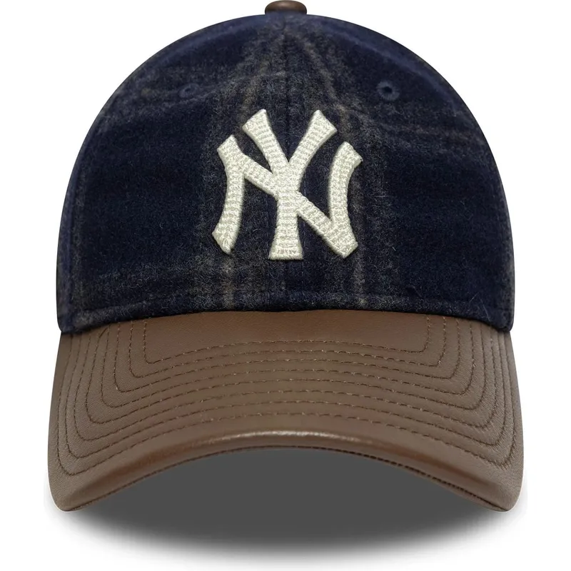 siltovka-zaoblena-viacfarebna-nastavitelny-9twenty-img-loden-leather-new-york-yankees-mlb-new-era