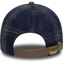marineblaue-und-braune-verstellbare-9twenty-img-loden-lederkappe-der-new-york-yankees-mlb-von-new-era