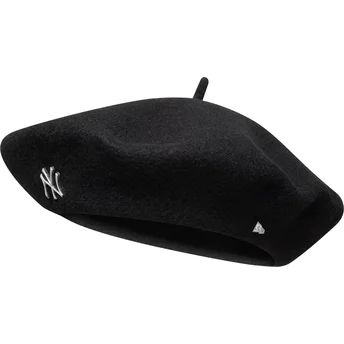 Μαύρος μπερές για γυναίκες Pin Wool Beret New York Yankees MLB της New Era