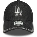 cap-zaoblena-black-adjustable-strap-9forty-sequin-denim-los-angeles-dodgers-mlb-new-era
