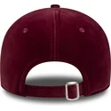 siltovka-zaoblena-cervena-nastavitelny-9forty-velour-los-angeles-dodgers-mlb-new-era