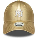 siltovka-zaoblena-zlata-nastavitelny-dorada-9forty-metallic-new-york-yankees-mlb-new-era