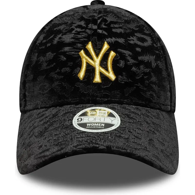siltovka-zaoblena-cierna-nastavitelny-9forty-leo-velour-metallic-new-york-yankees-mlb-new-era