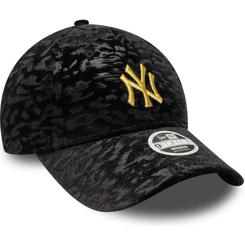 siltovka-zaoblena-cierna-nastavitelny-9forty-leo-velour-metallic-new-york-yankees-mlb-new-era