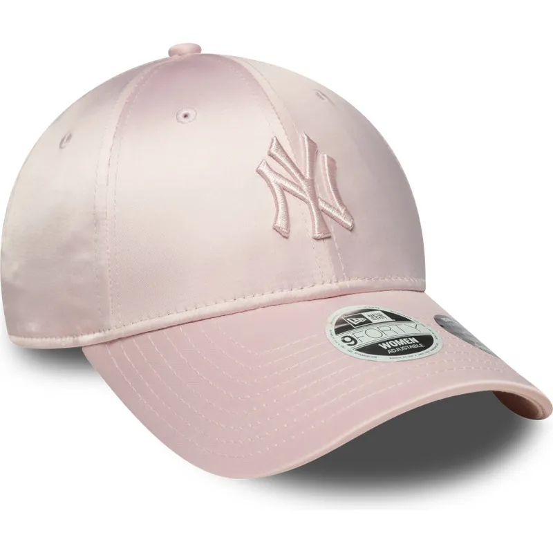 siltovka-zaoblena-ruzova-nastavitelny-9forty-satin-bow-back-new-york-yankees-mlb-new-era