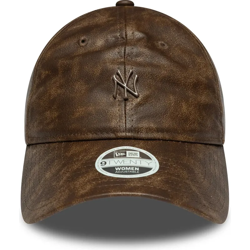 siltovka-zaoblena-hneda-nastavitelny-9twenty-worn-pu-new-york-yankees-mlb-new-era