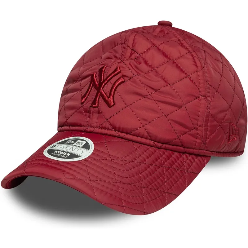 siltovka-zaoblena-cervena-nastavitelny-9twenty-padded-new-york-yankees-mlb-new-era
