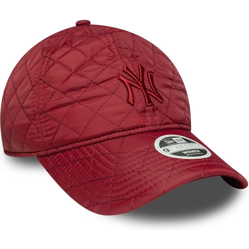 siltovka-zaoblena-cervena-nastavitelny-9twenty-padded-new-york-yankees-mlb-new-era