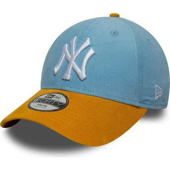 Cap zaoblená multicolor adjustable strap pre deti 9FORTY Cord New York Yankees MLB New Era