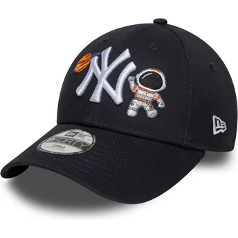 Verstellbare 9FORTY New York Yankees MLB Space Icon Kinderkappe in Marineblau von New Era