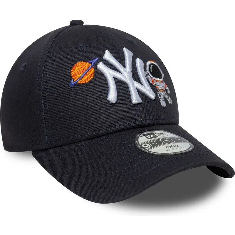 marineblaue-verstellbare-gebogene-kappe-fur-kinder-9forty-space-icon-der-new-york-yankees-mlb-von-new-era