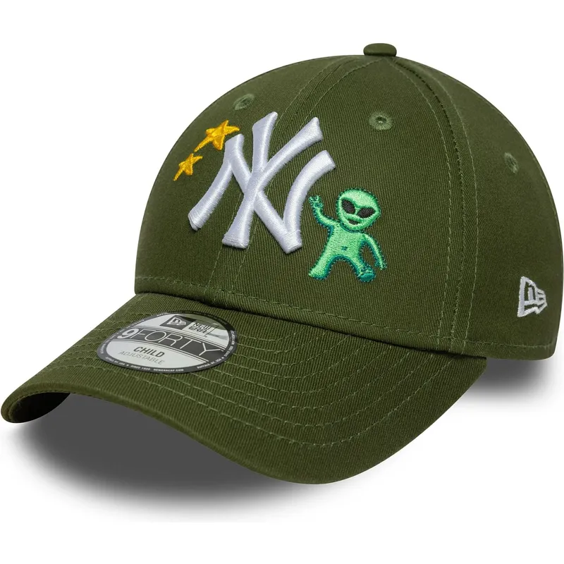 siltovka-zaoblena-zelena-nastavitelny-pre-deti-9forty-space-icon-new-york-yankees-mlb-new-era