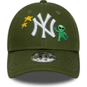 siltovka-zaoblena-zelena-nastavitelny-pre-deti-9forty-space-icon-new-york-yankees-mlb-new-era