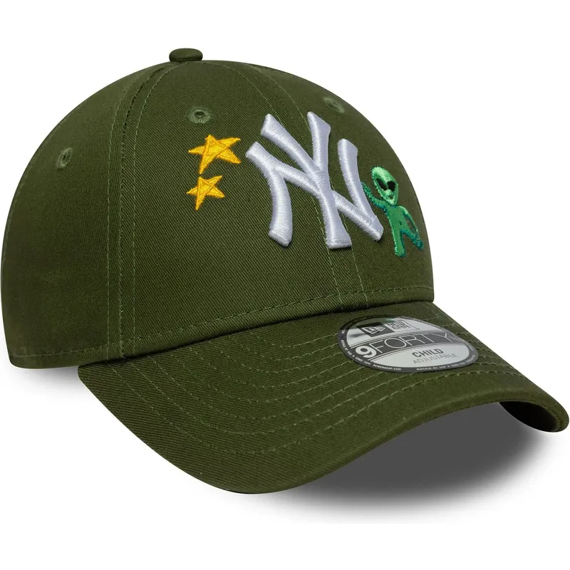 siltovka-zaoblena-zelena-nastavitelny-pre-deti-9forty-space-icon-new-york-yankees-mlb-new-era
