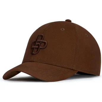 Šiltovky zaoblená hnedá nastaviteľný pásik Baseball Peach OBL061 Oblack