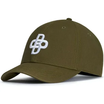 Oblack Curved Brim Baseball Peach OBL051 Green Adjustable Cap