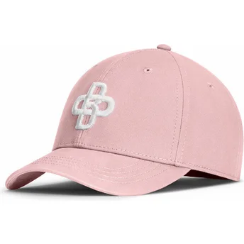Gorra curva rosa ajustable Baseball Peach OBL056 de Oblack