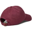 verstellbare-gebogene-granatrote-kappe-mit-granatfarbenem-logo-cotton-chino-classic-sport-von-polo-ralph-lauren