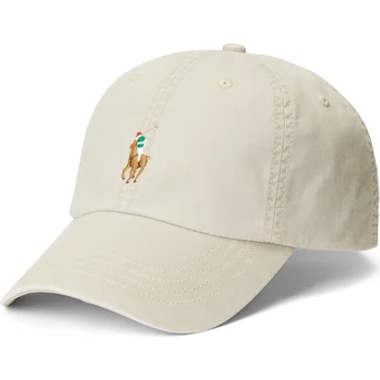 Šiltovka zaoblená béžová nastaviteľný Classic Sport Stretch Cotton Twill Polo Ralph Lauren
