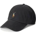 verstellbare-schwarze-kappe-mit-gebogenem-schirm-aus-classic-sport-stretch-baumwolltwill-von-polo-ralph-lauren