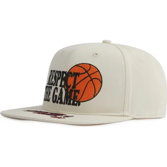 Gorra plana beige snapback Respect The Game Slogan de AND1