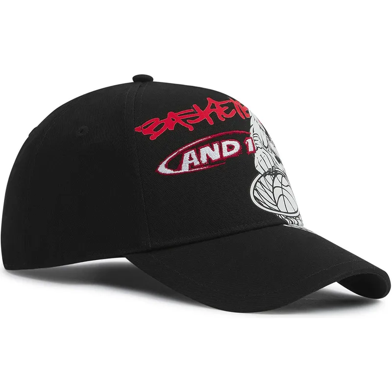 siltovka-zaoblena-cierna-snapback-dunk-graffiti-and1