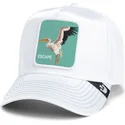cap-zaoblena-white-snapback-goorin-bros-pelican-bird-escape-not-into-yoga-great-escape-the-farm-white-hat-the-farm-de-goorin-bro
