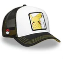 cap-zaoblena-black-snapback-pikachu-pokemon-capslab
