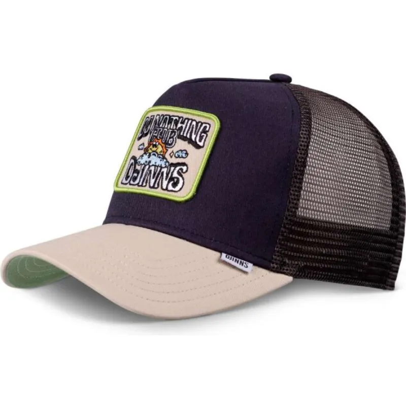 trucker-cap-marineblau-und-beige-do-nothing-club-hft-dnc-sun-von-djinns