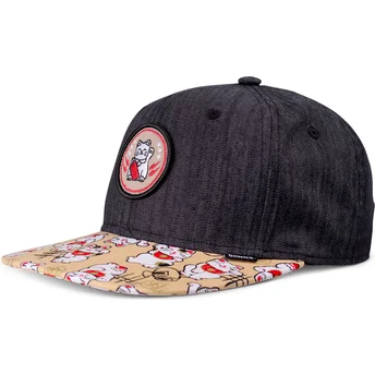 Šiltovky rovná čierna snapback pre deti Djinns
