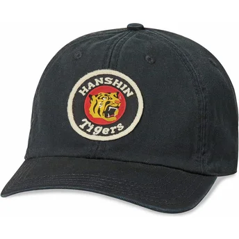 Cap zaoblená black adjustable strap Hanshin Tigers MLB American Needle