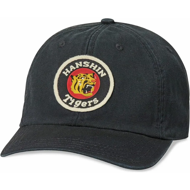 cap-zaoblena-black-adjustable-strap-hanshin-tigers-mlb-american-needle cap-zaoblena-black-adjustable-strap-hanshin-tigers-mlb-american-needle