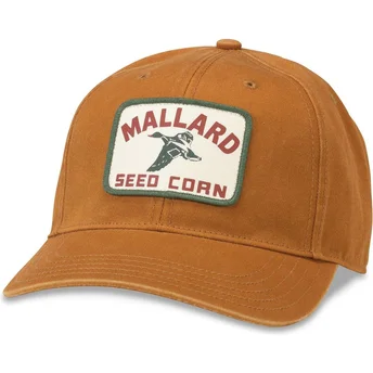 Šiltovky zaoblená hnedá nastaviteľný pásik Mallard Seed Corn Hepcat American Needle