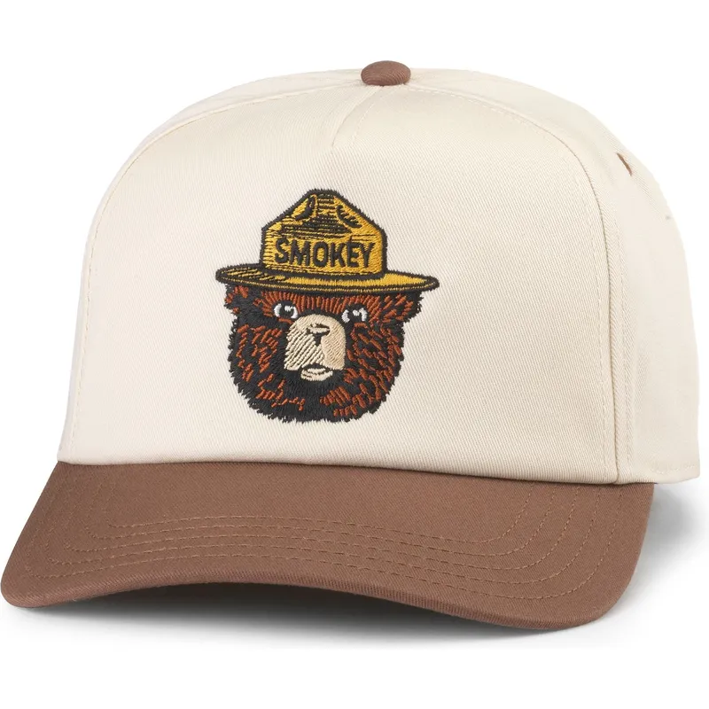 siltovky-zaoblena-hneda-snapback-smokey-bear-roscoe-american-needle
