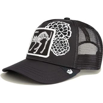 Šiltovky zaoblená kamionista čierna snapback gato Dia de Michi Dia Los Muertos The Farm The Farm de Goorin Bros.
