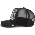 siltovka-zaoblena-cierna-snapback-dia-michi-dia-los-muertos-the-farm-goorin-bros