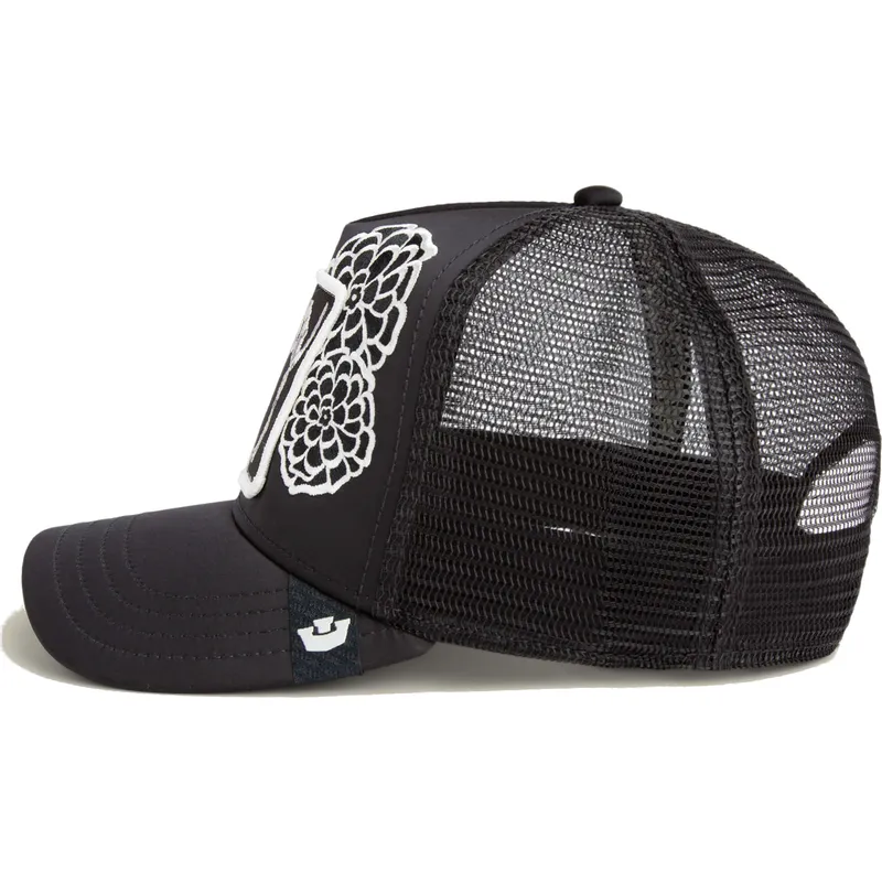 siltovka-zaoblena-cierna-snapback-dia-michi-dia-los-muertos-the-farm-goorin-bros