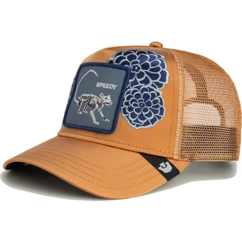 Cap zaoblená brown snapback ratón Dia de Speedy Dia Los Muertos The Farm The Farm de Goorin Bros.