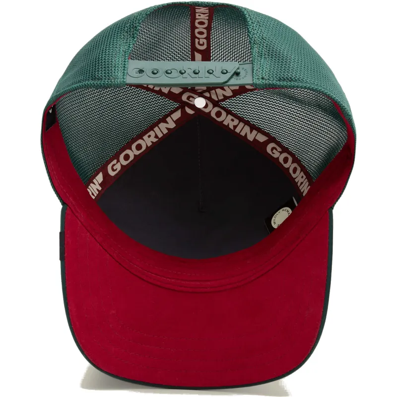 trucker-cap-grun-pferd-dia-de-potro-dia-de-los-muertos-the-farm-von-goorin-bros