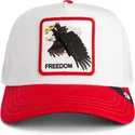 siltovka-zaoblena-biely-snapback-freedom-elgae-flip-side-2-the-farm-goorin-bros