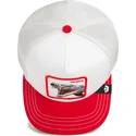 weisse-und-rote-trucker-kappe-mit-vicious-suede-snake-von-the-farm-von-goorin-bros
