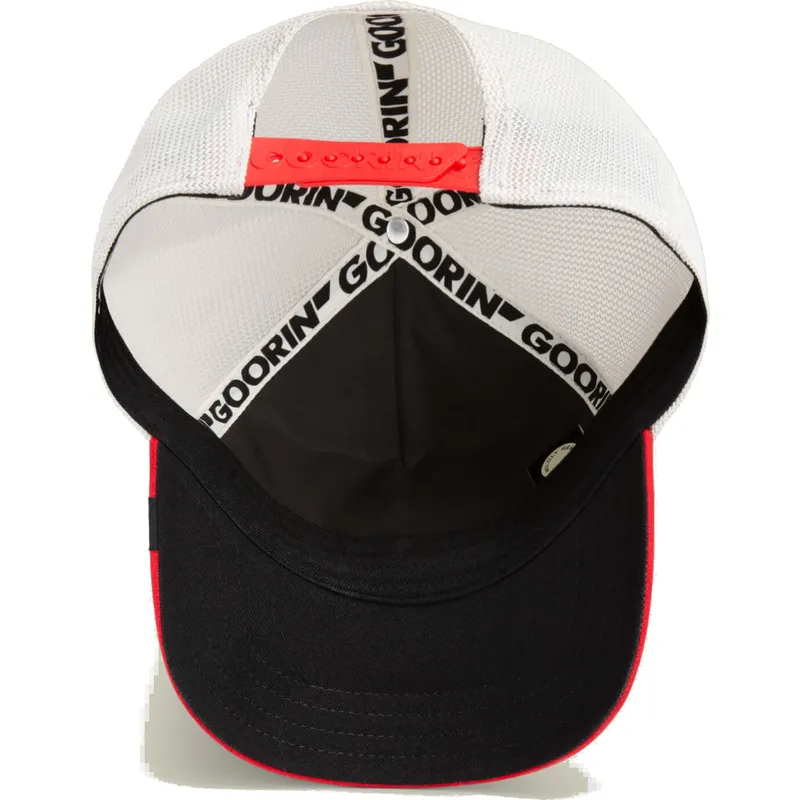 siltovka-zaoblena-biely-snapback-vicious-suede-snake-suede-truckers-the-farm-goorin-bros