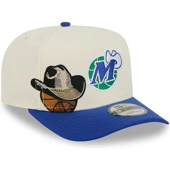Šiltovky zaoblená modrá snapback 9FIFTY A Frame Precurved Hardwood Classics Dallas Mavericks NBA New Era